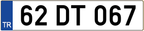 Truck License Plate